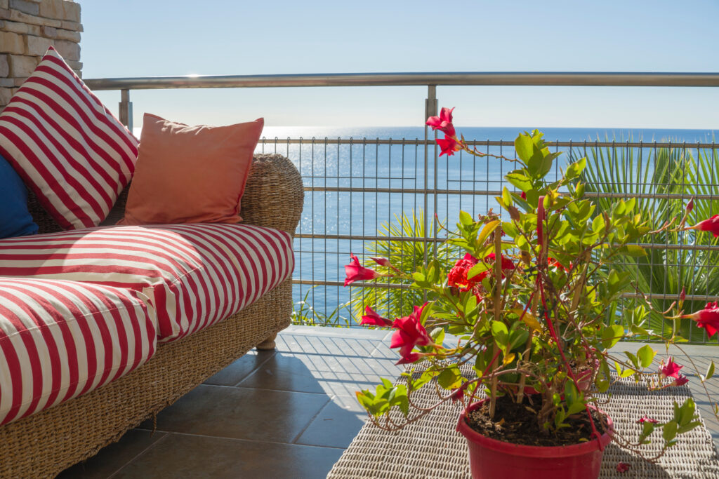 Terraza casa playa